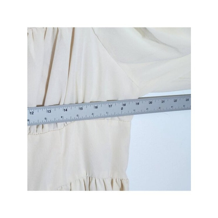 Shein Womens Cream Boho Maxi Dress Size 4XL NWT