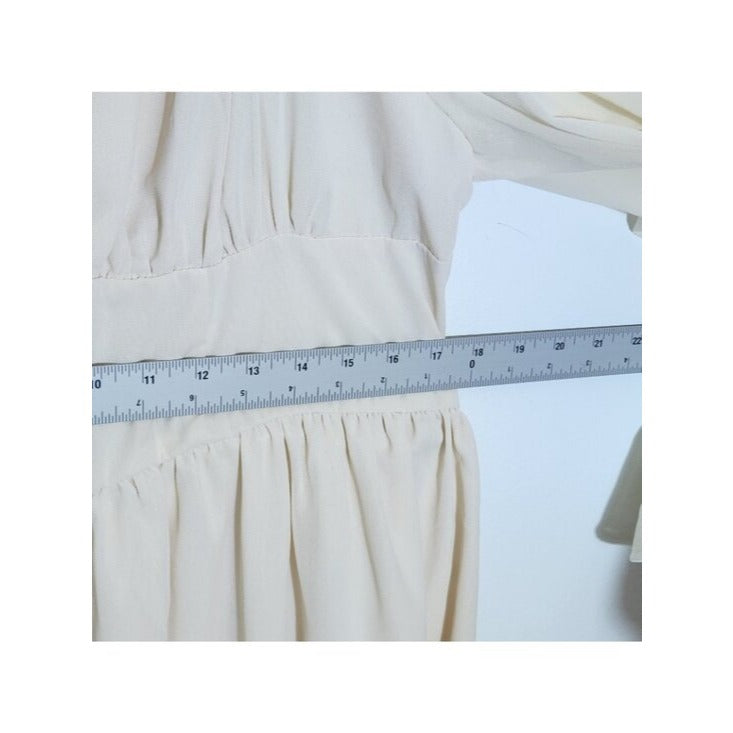 Shein Womens Cream Boho Maxi Dress Size 4XL NWT