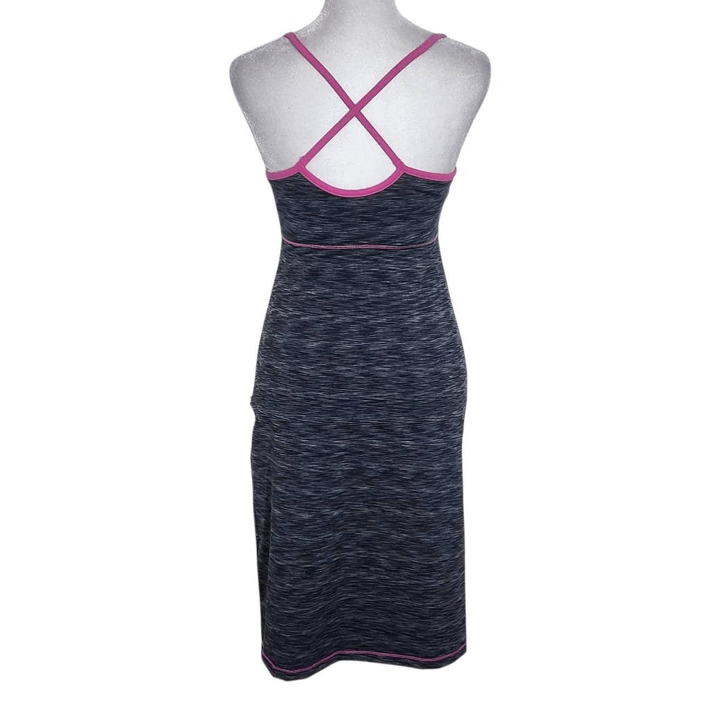 Dakini Gray Athletic Dress with Pink Trim Size XS Heather Gray Sports Dress