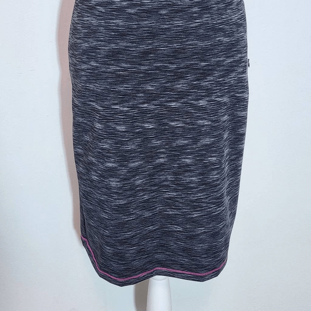 Dakini Gray Athletic Dress with Pink Trim Size XS Heather Gray Sports Dress