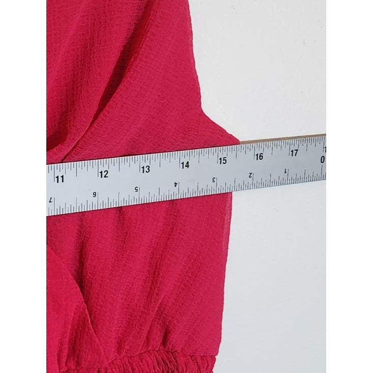 DO+BE Hot Pink Ruffle Mini Dress Size Small Wedding Guest Dress