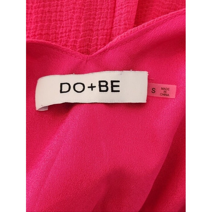 DO+BE Hot Pink Ruffle Mini Dress Size Small Wedding Guest Dress