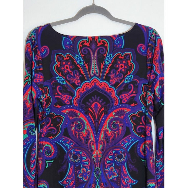 INC International Concepts Paisley Shift Dress Size Medium Wedding Guest Dress
