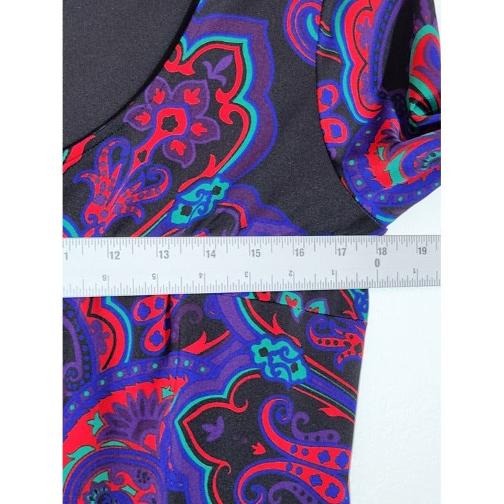 INC International Concepts Paisley Shift Dress Size Medium Wedding Guest Dress