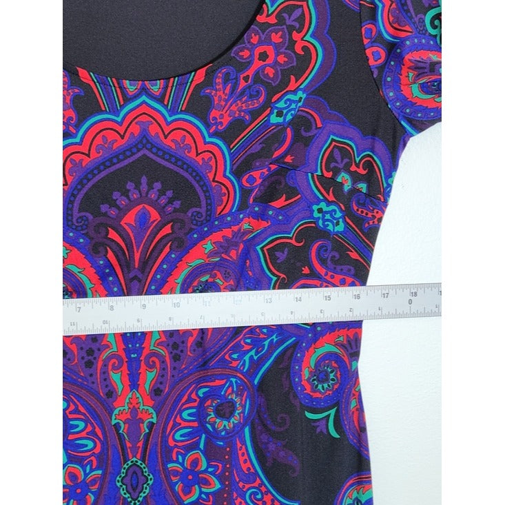 INC International Concepts Paisley Shift Dress Size Medium Wedding Guest Dress