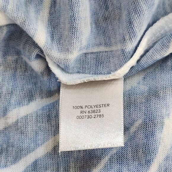 Christopher & Banks Blue and Orange Tee with Sequins and Sparkles Size Medium