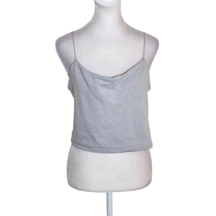 Wild Fable Gray Cropped Camisole Top Size Large NWT