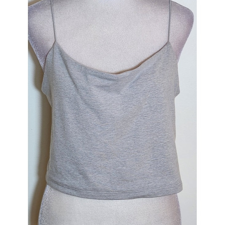 Wild Fable Gray Cropped Camisole Top Size Large NWT