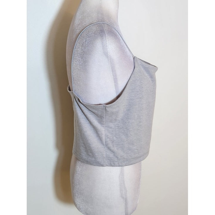 Wild Fable Gray Cropped Camisole Top Size Large NWT