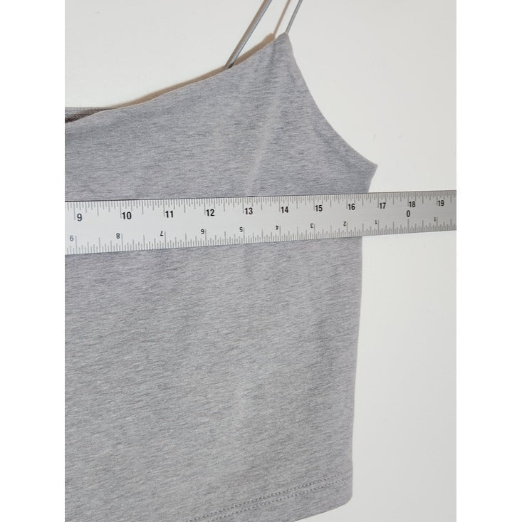 Wild Fable Gray Cropped Camisole Top Size Large NWT