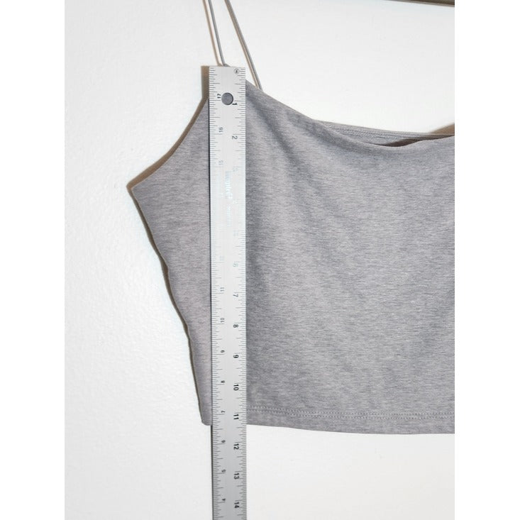 Wild Fable Gray Cropped Camisole Top Size Large NWT