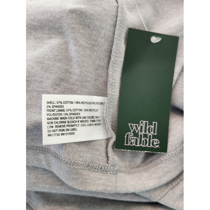 Wild Fable Gray Cropped Camisole Top Size Large NWT