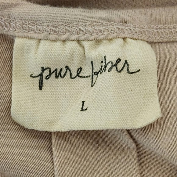 Pure Fiber Light Pink Lounge Dress Size Large Pure Fiber Sleep Nightshirt