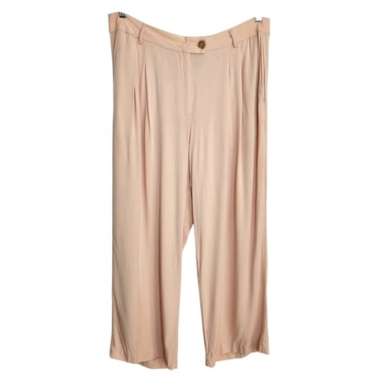 1. State Ballet Pink Wide Leg Trousers Size 16W