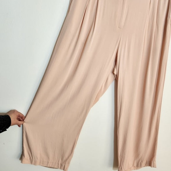 1. State Ballet Pink Wide Leg Trousers Size 16W