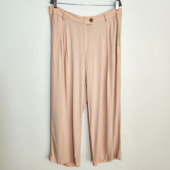 1. State Ballet Pink Wide Leg Trousers Size 16W