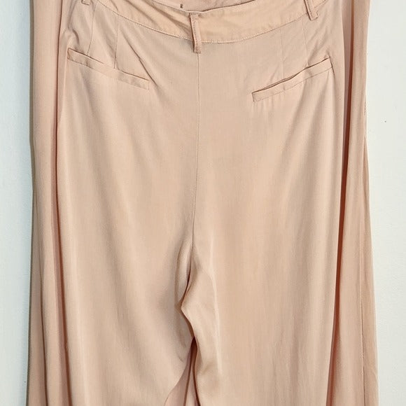 1. State Ballet Pink Wide Leg Trousers Size 16W