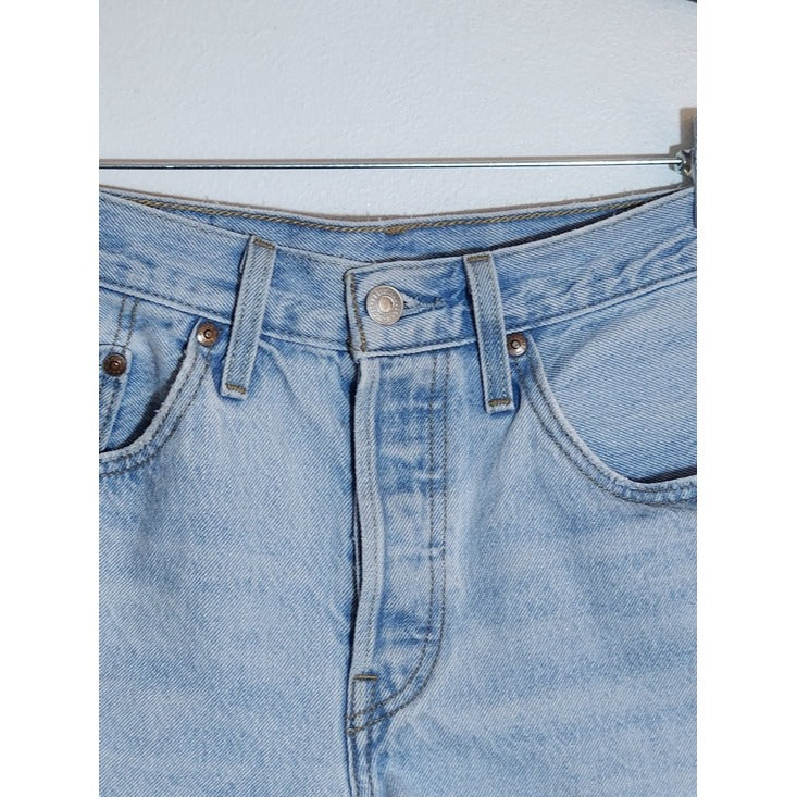 Levi's 501 Light Wash Cutoff Denim Shorts Size 27