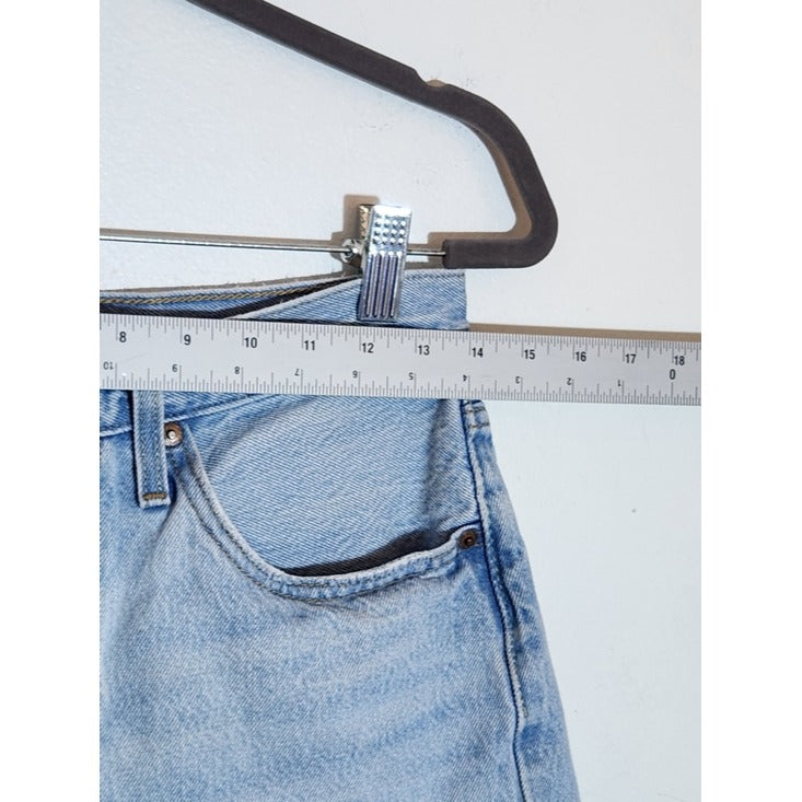 Levi's 501 Light Wash Cutoff Denim Shorts Size 27