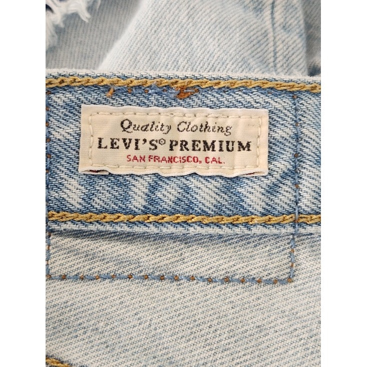 Levi's 501 Light Wash Cutoff Denim Shorts Size 27