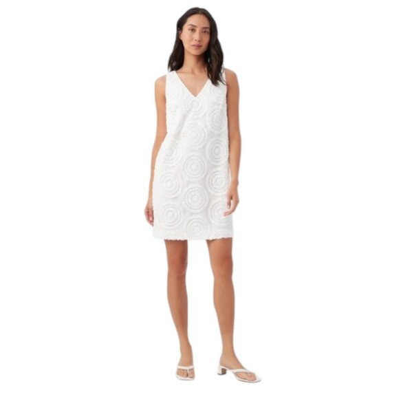 Trina Turk White Glitterati Sequin Mini Cocktail Dress Size 0 NWT