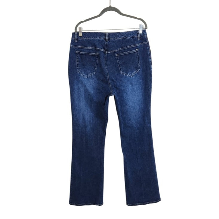 Liz Claiborne Audra Dark Wash Bootcut Jeans Size 14