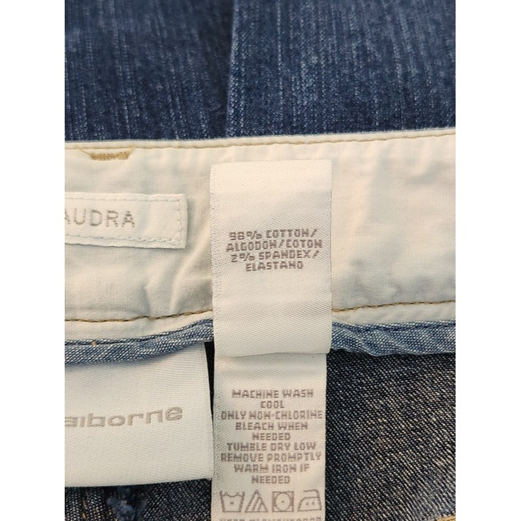 Liz Claiborne Audra Dark Wash Bootcut Jeans Size 14