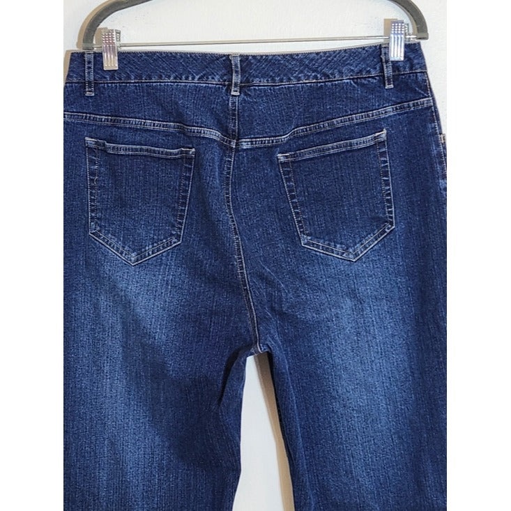 Liz Claiborne Audra Dark Wash Bootcut Jeans Size 14