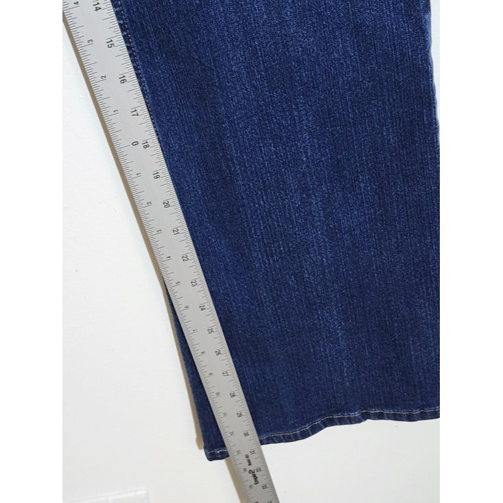 Liz Claiborne Audra Dark Wash Bootcut Jeans Size 14
