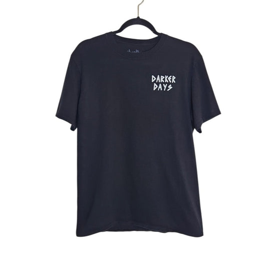 Threadless Black Darker Days Take Risks Grim Reaper Graphic Tee Size Large