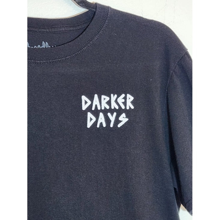 Threadless Black Darker Days Take Risks Grim Reaper Graphic Tee Size Large
