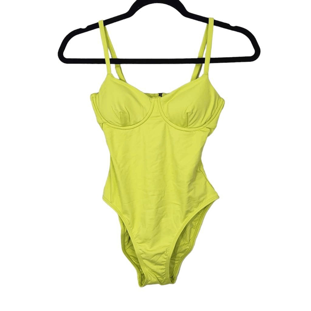 Andie Lime Green One-Piece Swimsuit NWT XS Bright Green One Piece Swimwear