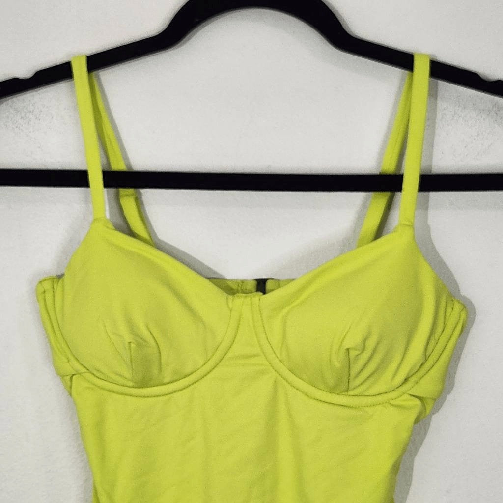 Andie Lime Green One-Piece Swimsuit NWT XS Bright Green One Piece Swimwear