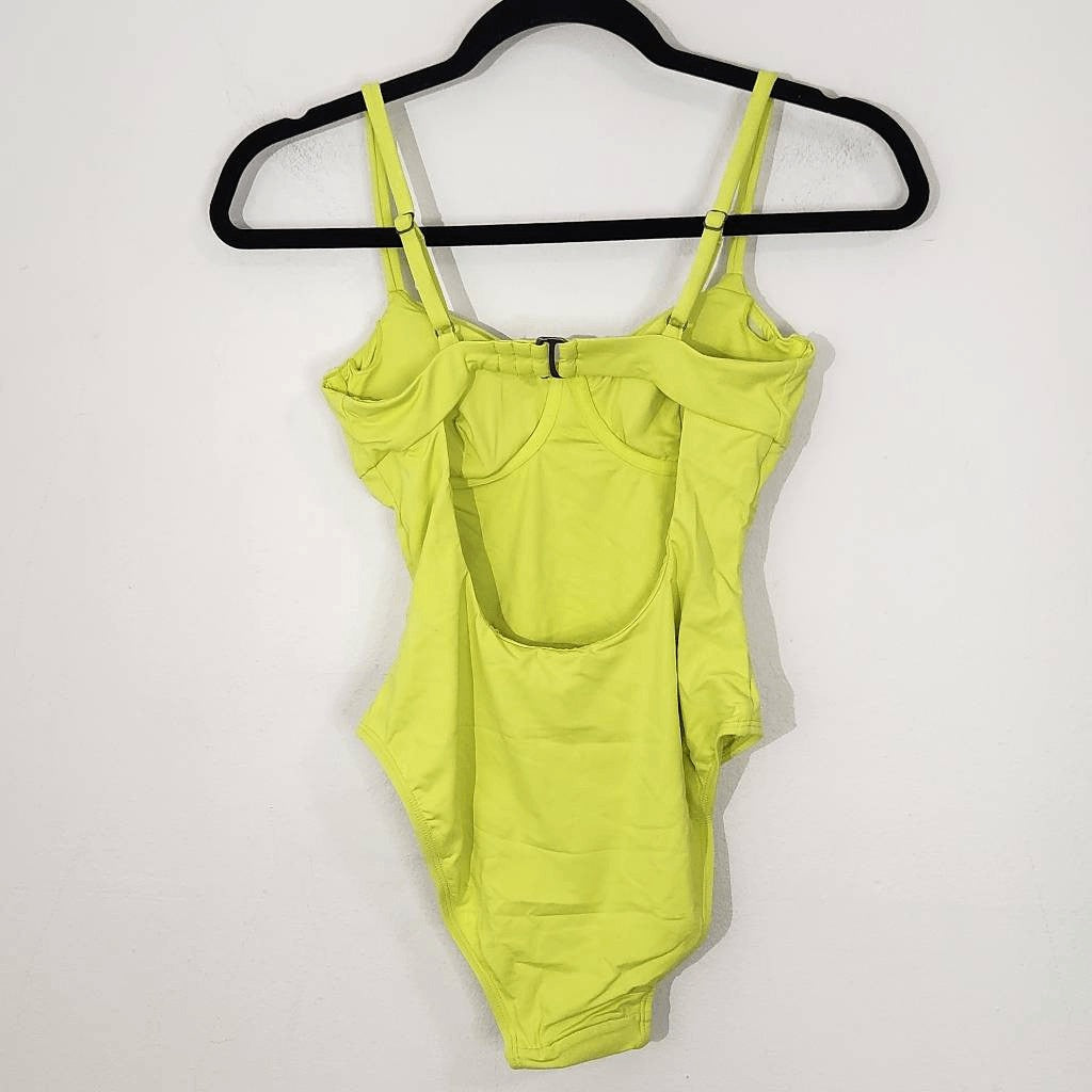 Andie Lime Green One-Piece Swimsuit NWT XS Bright Green One Piece Swimwear