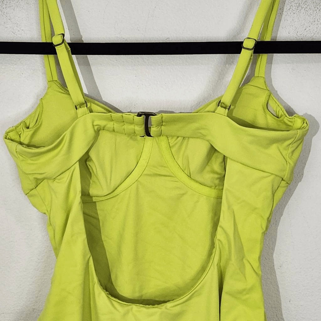 Andie Lime Green One-Piece Swimsuit NWT XS Bright Green One Piece Swimwear