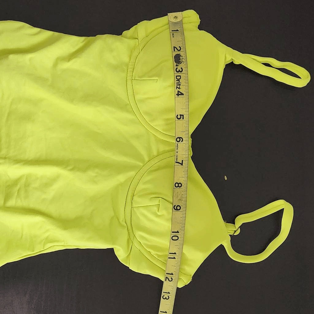 Andie Lime Green One-Piece Swimsuit NWT XS Bright Green One Piece Swimwear