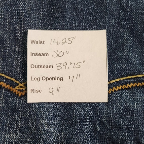 American Eagle Outfitters Men Slim Straight Jeans Size 28 X 32 Distressed Denim