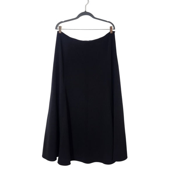 David N Vintage Full Black Maxi Skirt Size 12 Black Full Long Skirt