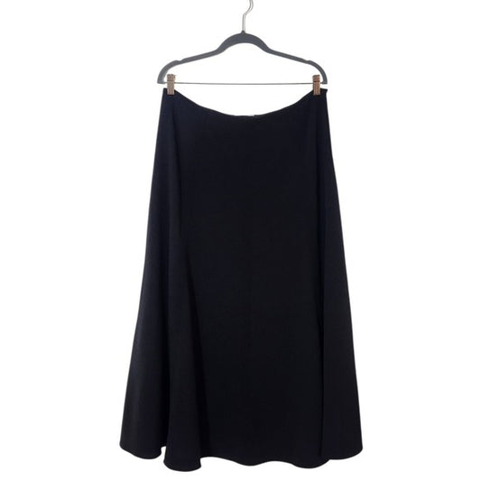 David N Vintage Full Black Maxi Skirt Size 12 Black Full Long Skirt
