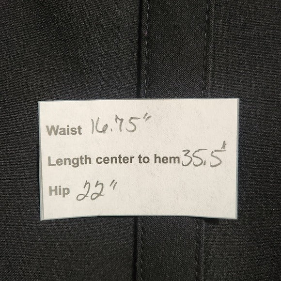 David N Vintage Full Black Maxi Skirt Size 12 Black Full Long Skirt