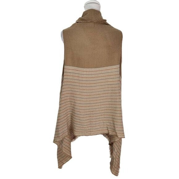 Seven Islands Tan Vest One Size Boho Vest New