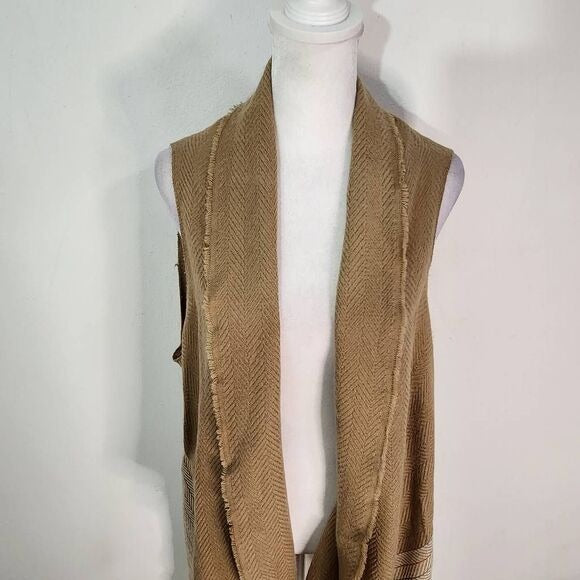 Seven Islands Tan Vest One Size Boho Vest New
