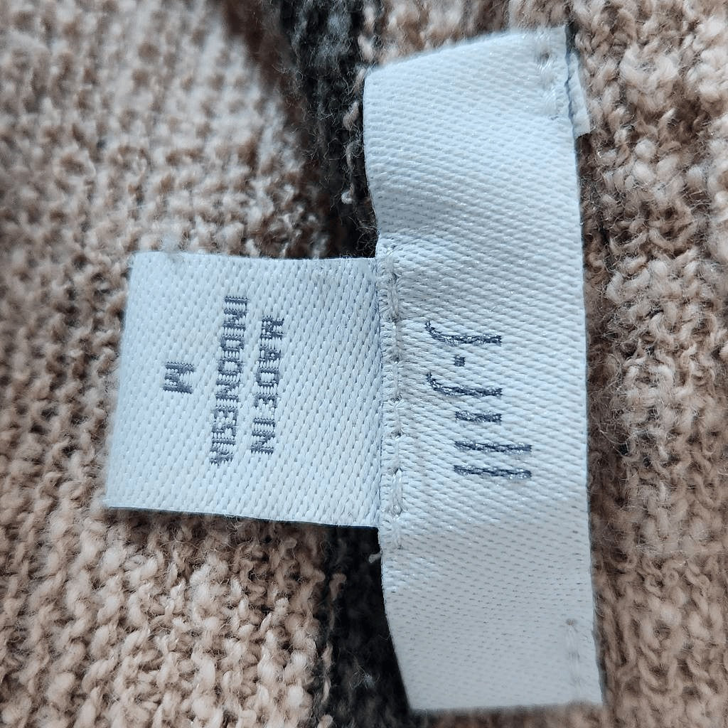 J. Jill Peach and Green Oversized Hoodie Pullover Size Medium Striped Hoodie