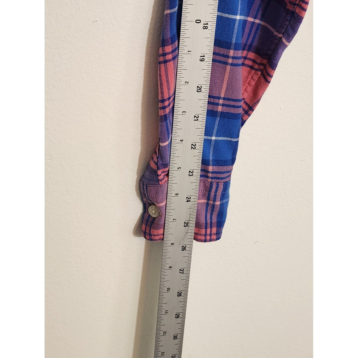 Vineyard Vines Mens Pink and Blue Plaid Button Down Shirt Size Large