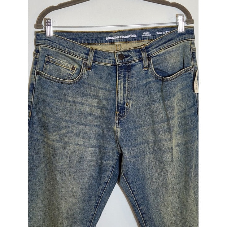 Amazon Essentials Mud Wash Athletic Fit Jeans Size 34x32 NWT