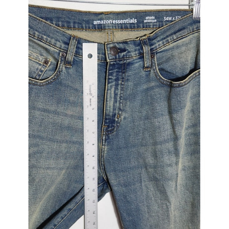 Amazon Essentials Mud Wash Athletic Fit Jeans Size 34x32 NWT