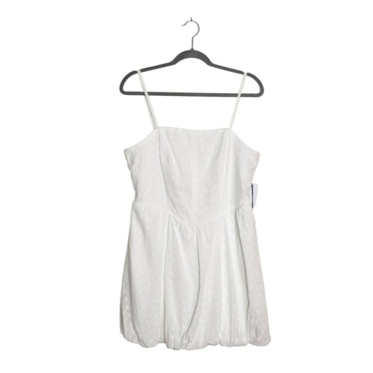 June & Hudson White Bubble Skirt Mini Dress Size XL NWT