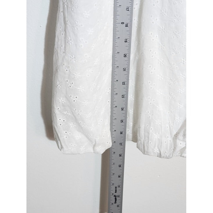 June & Hudson White Bubble Skirt Mini Dress Size XL NWT