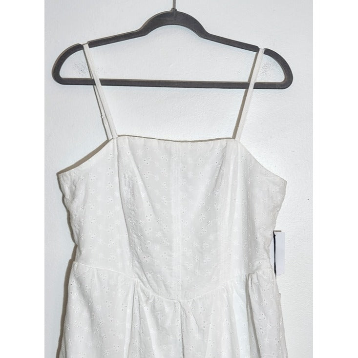 June & Hudson White Bubble Skirt Mini Dress Size XL NWT