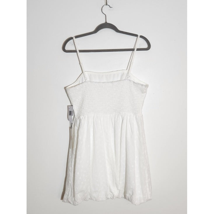 June & Hudson White Bubble Skirt Mini Dress Size XL NWT